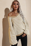 Striped Dropped Shoulder Sweater