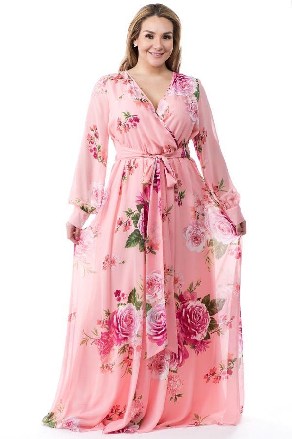 long sleeve floral maxi dress plus size Rosebud (Plus Size)– A Perfect Piece, LLCWomen's Fashion Boutique